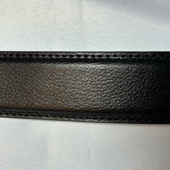 2/$30 Men’s Black Casual Ratchet No Holes Genuine Leather Belt Cut to Size - Picture 8 of 16